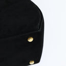 Salvatore Ferragamo Hand Bag Suede 2way Black Gold Auth BA7321-9