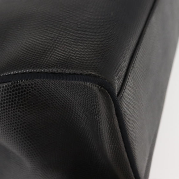 Salvatore Ferragamo Vala Tote Bag Leather Navy Gold Auth BA7322