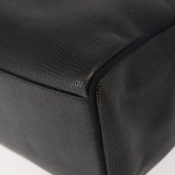 Salvatore Ferragamo Vala Tote Bag Leather Navy Gold Auth BA7322