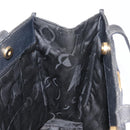 Salvatore Ferragamo Vala Tote Bag Leather Navy Gold Auth BA7322-17