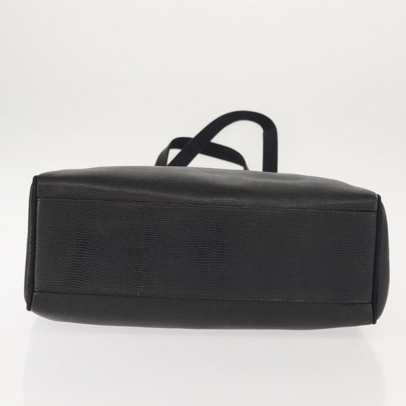 Salvatore Ferragamo Vala Tote Bag Leather Navy Gold Auth BA7322