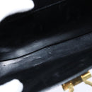 Salvatore Ferragamo Gancini Hand Bag Leather 2way Black Gold Auth BA7323-11