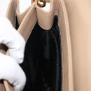 Salvatore Ferragamo Hand Bag Leather Beige Gold Auth BA7326-20