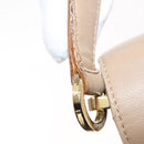 Salvatore Ferragamo Hand Bag Leather Beige Gold Auth BA7326-10