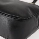 Salvatore Ferragamo Gancini Tote Bag Leather Black Gold Auth BA7327-15