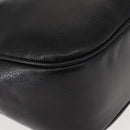 Salvatore Ferragamo Gancini Tote Bag Leather Black Gold Auth BA7327-16