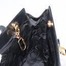 Salvatore Ferragamo Gancini Tote Bag Leather Black Gold Auth BA7327-18