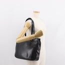 Salvatore Ferragamo Gancini Tote Bag Leather Black Gold Auth BA7327-20