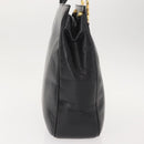 Salvatore Ferragamo Gancini Tote Bag Leather Black Gold Auth BA7327-4