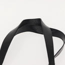 Salvatore Ferragamo Gancini Tote Bag Leather Black Gold Auth BA7327-14