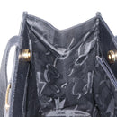 Salvatore Ferragamo Vala Embossing Tote Bag Leather Black Gold Auth BA7328-18