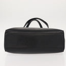 Salvatore Ferragamo Vala Embossing Tote Bag Leather Black Gold Auth BA7328-5