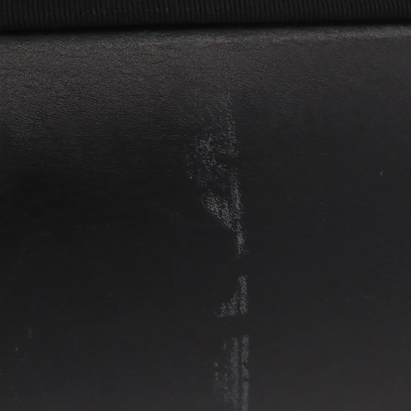 Salvatore Ferragamo Vala Hand Bag Canvas Black Silver Auth BA7330