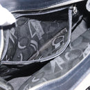 Salvatore Ferragamo Vala Hand Bag Canvas Black Silver Auth BA7330-21