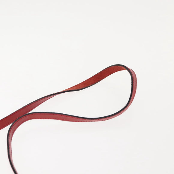 Salvatore Ferragamo Vala Shoulder Bag Suede Red Gold Auth BA7331