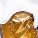 Salvatore Ferragamo Chain Hand Bag Suede Brown Gold Auth BA7332-20