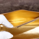 Salvatore Ferragamo Chain Hand Bag Suede Brown Gold Auth BA7332-21