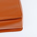 Salvatore Ferragamo Vala Tote Bag Leather 2way Orange Gold Auth BA7333-18