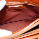 Salvatore Ferragamo Vala Tote Bag Leather 2way Orange Gold Auth BA7333-23