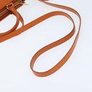 Salvatore Ferragamo Vala Tote Bag Leather 2way Orange Gold Auth BA7333-9