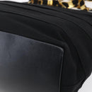 Salvatore Ferragamo Chain Vala Tote Bag Canvas Navy Gold Auth BA7334-15