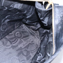 Salvatore Ferragamo Chain Vala Tote Bag Canvas Navy Gold Auth BA7334-17