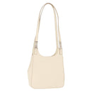 Salvatore Ferragamo Shoulder Bag Leather Black Silver Auth BA7335-1