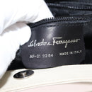 Salvatore Ferragamo Shoulder Bag Leather Black Silver Auth BA7335-12