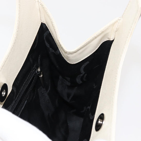 Salvatore Ferragamo Shoulder Bag Leather Black Silver Auth BA7335