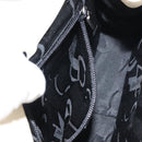 Salvatore Ferragamo Shoulder Bag Leather Black Silver Auth BA7335-19