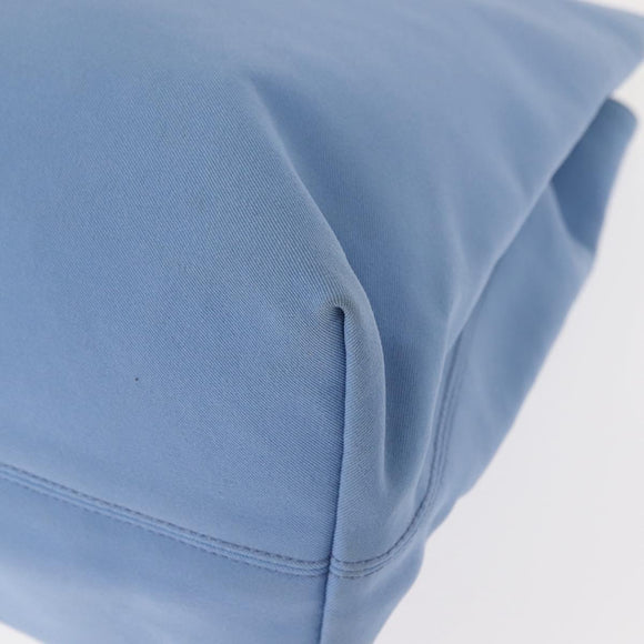 Salvatore Ferragamo Tote Bag Canvas Blue Silver Auth BA7336