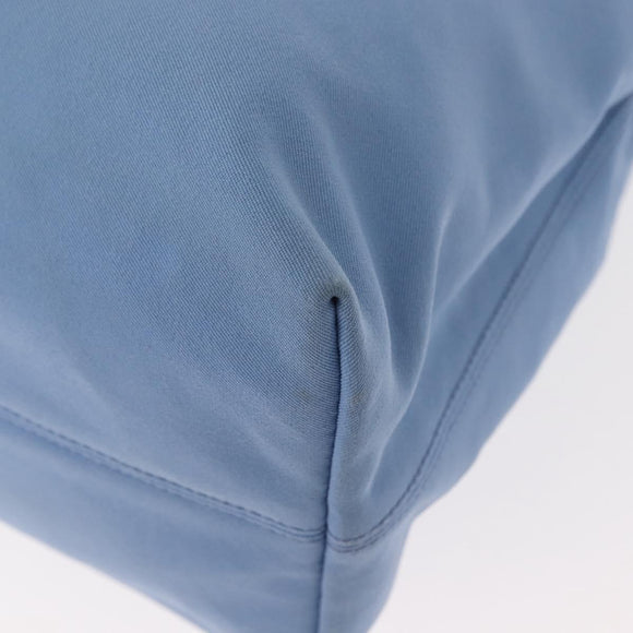 Salvatore Ferragamo Tote Bag Canvas Blue Silver Auth BA7336