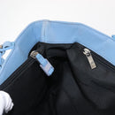 Salvatore Ferragamo Tote Bag Canvas Blue Silver Auth BA7336-18