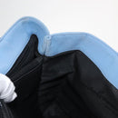 Salvatore Ferragamo Tote Bag Canvas Blue Silver Auth BA7336-21