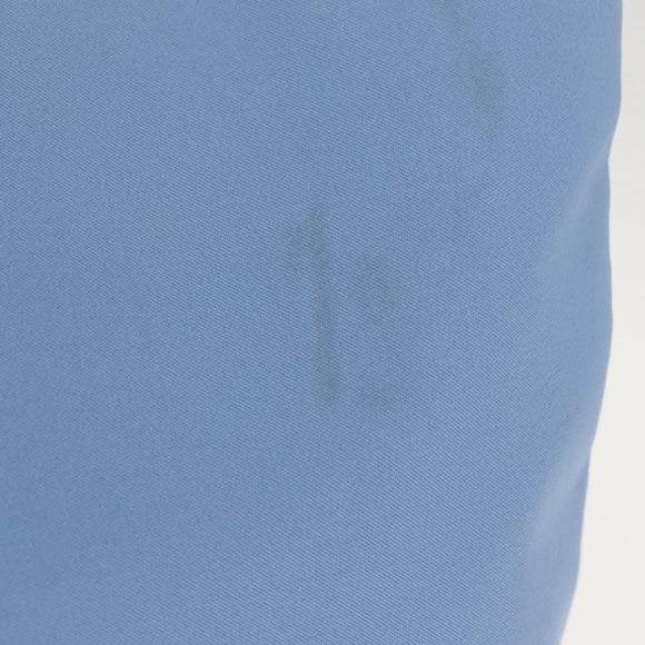 Salvatore Ferragamo Tote Bag Canvas Blue Silver Auth BA7336