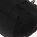 Salvatore Ferragamo Vala Tote Bag Nylon Enamel Black Silver Auth BA7337-16