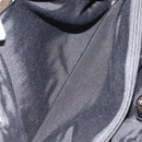 Salvatore Ferragamo Vala Tote Bag Nylon Enamel Black Silver Auth BA7337-11