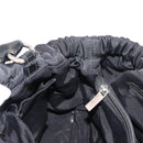 Salvatore Ferragamo Vala Tote Bag Nylon Enamel Black Silver Auth BA7337-21