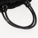 Salvatore Ferragamo Vala Tote Bag Nylon Enamel Black Silver Auth BA7337-7