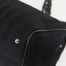 Salvatore Ferragamo Tote Bag Canvas Black Silver Auth BA7338-15