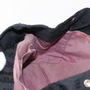 Salvatore Ferragamo Tote Bag Canvas Black Silver Auth BA7338-19