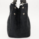 Salvatore Ferragamo Tote Bag Canvas Black Silver Auth BA7338-5