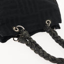 Salvatore Ferragamo Tote Bag Canvas Black Silver Auth BA7338-7