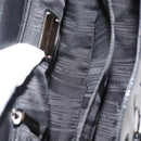 Salvatore Ferragamo Vala Hand Bag Enamel Black Gold Auth BA7339-11