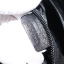 Salvatore Ferragamo Vala Hand Bag Enamel Black Gold Auth BA7339-12