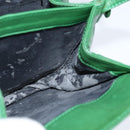 LOEWE Anagram Shoulder Bag Leather Green Gold Auth BA7340-17