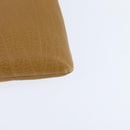 LOEWE Anagram Shoulder Bag Leather Beige Gold Auth BA7341-16