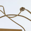 LOEWE Anagram Shoulder Bag Leather Beige Gold Auth BA7341-8