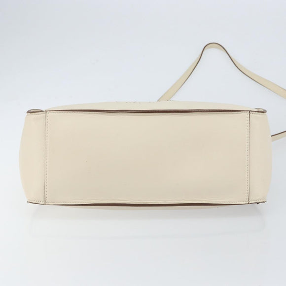 Stella MacCartney Tote Bag Polyester 2way White Gold Auth BA7342