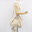 Stella MacCartney Tote Bag Polyester 2way White Gold Auth BA7342-25